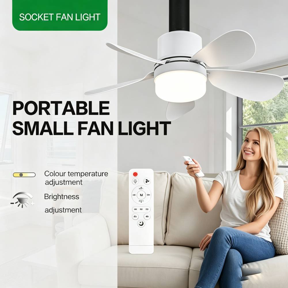 Home Decor Lamp - Ventilatore da soffitto con luce e
