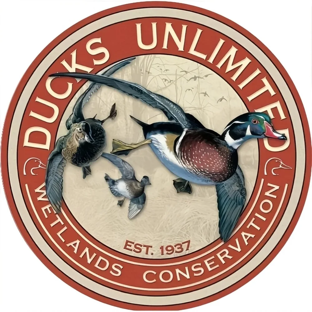 Home Decor Duck - Targa in alluminio per la conservazione