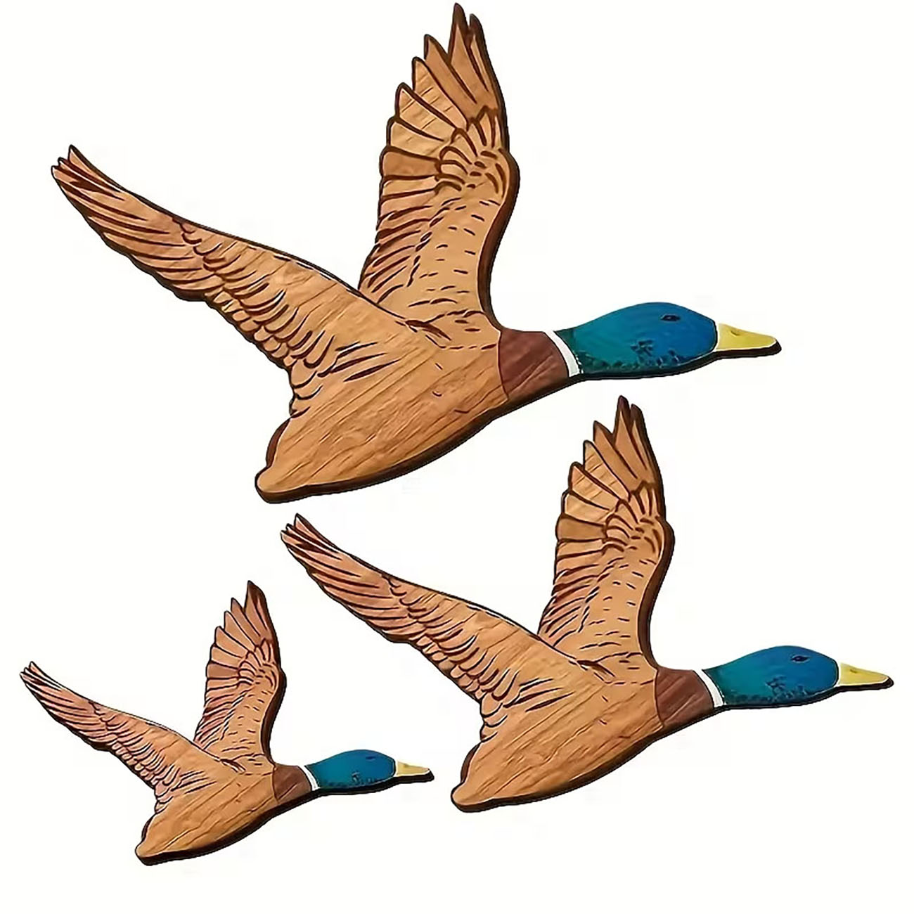 Home Decor Duck - Set di 3 Anatre Selvagge Volanti