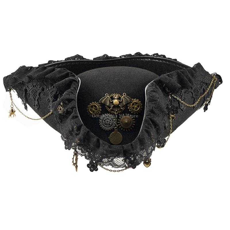 Victory Home Decor - Terlina in pizzo Cappello pirata Cappello