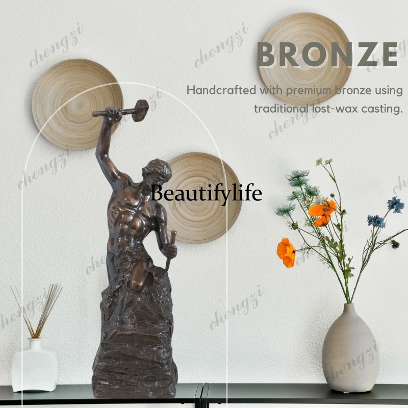 Home Decor Modern Organic - Scultura in bronzo A74 da 18,5