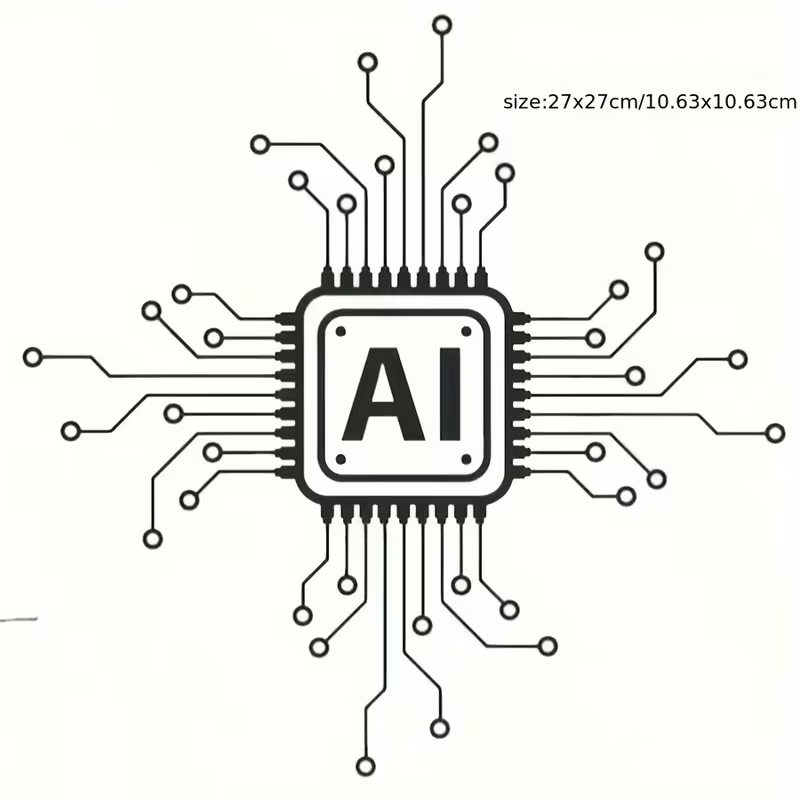 Home Decor Ai - Adesivo Murale in Vinile con Circuito