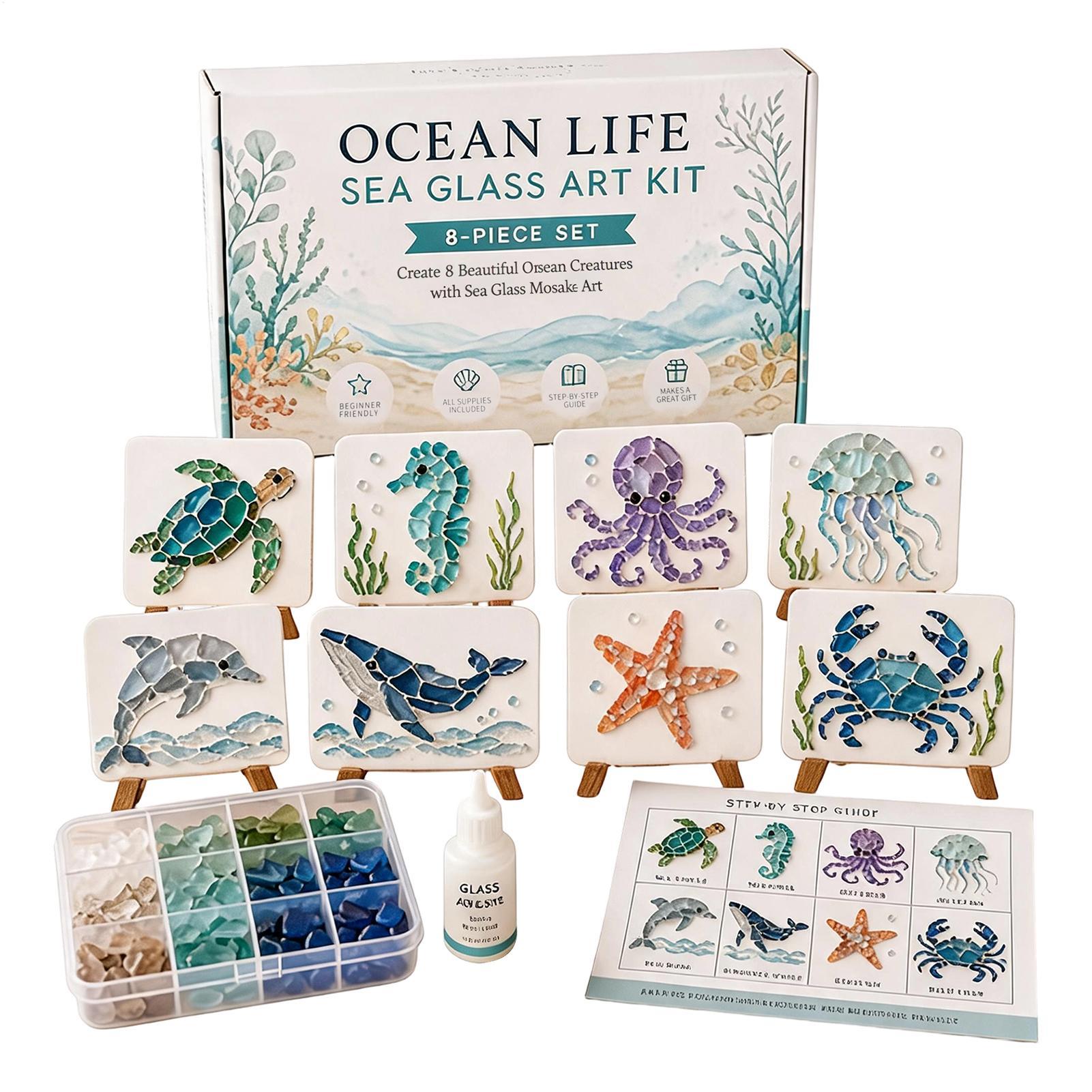Home Decor Nautical - Kit Fai-da-Te per Mosaico in Vetro