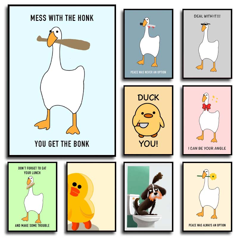 Home Decor Duck - 1 pz. Poster e Stampe su
