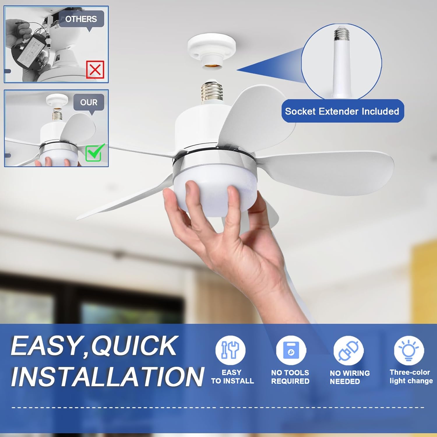 Ventilatore da soffitto con lu - Home Decor Lamp recensione e prezzo