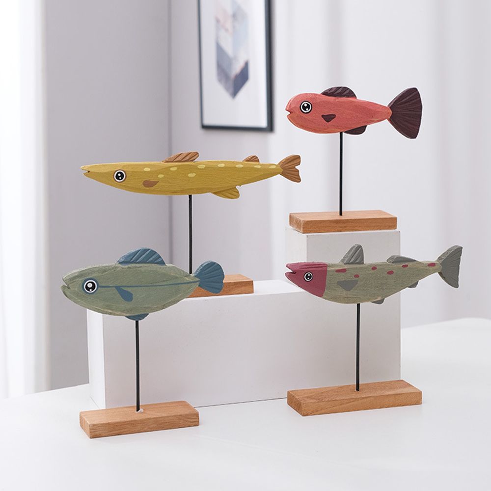 Statua di pesce in legno color - Home Decor Modern Organic recensione e prezzo