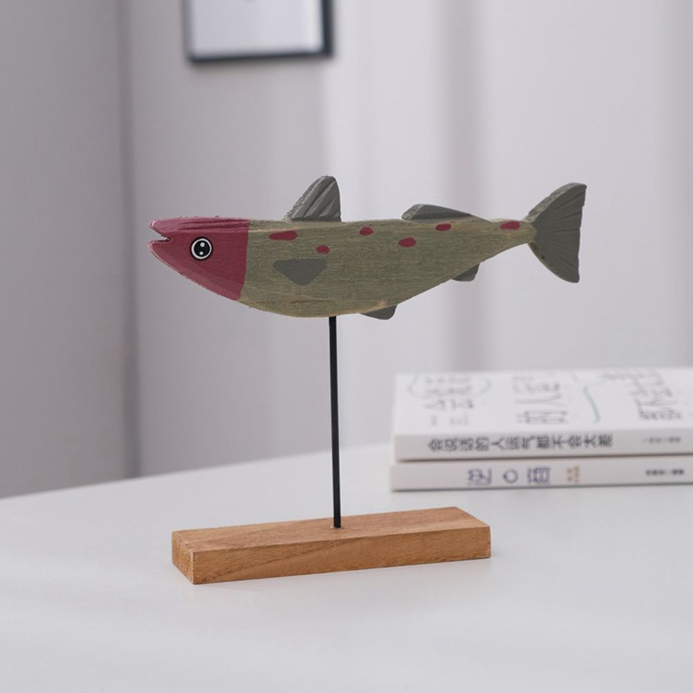 Statua di pesce in legno color - Home Decor Modern Organic recensione e prezzo