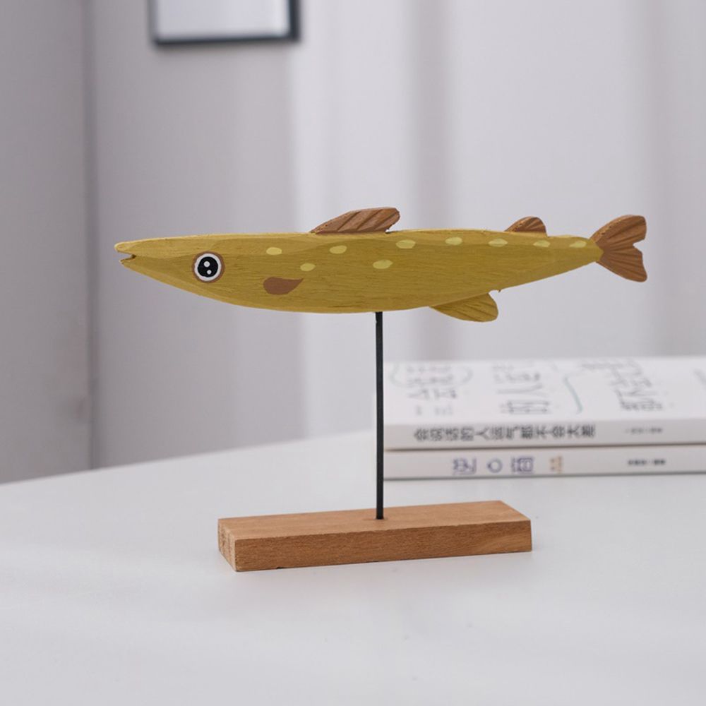 Statua di pesce in legno color - Home Decor Modern Organic recensione e prezzo