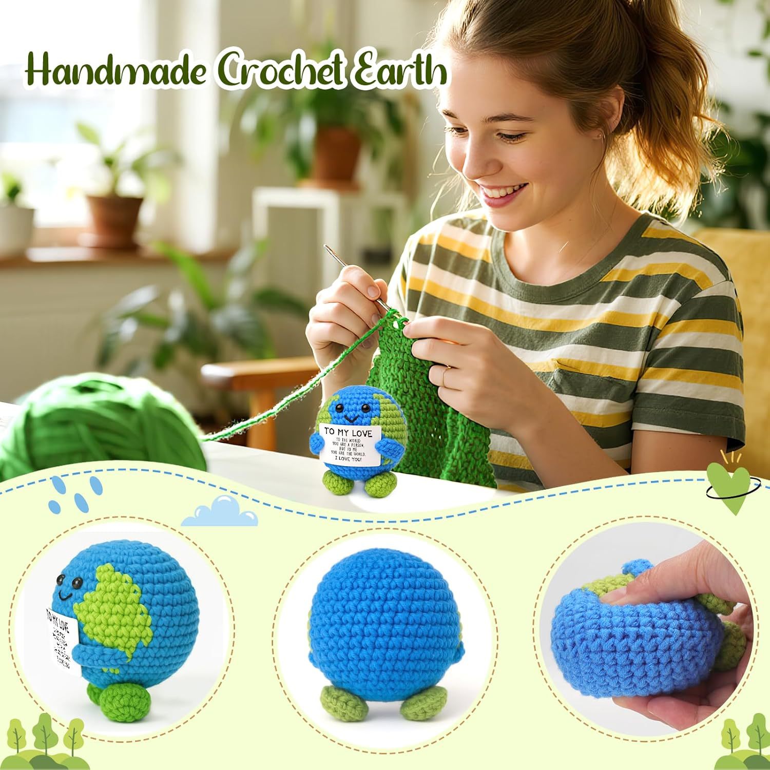 Bambola all'uncinetto con ener - Home Decor Duck recensione e prezzo