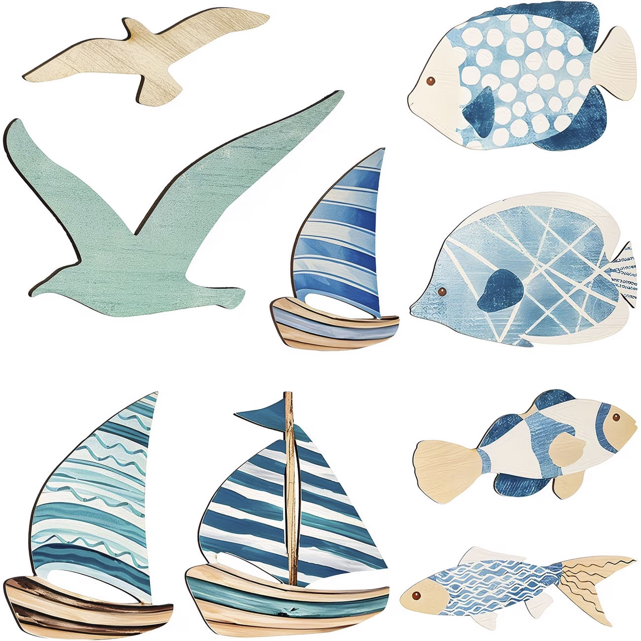 Set di 9 Decorazioni da Parete - Home Decor Nautical recensione e prezzo