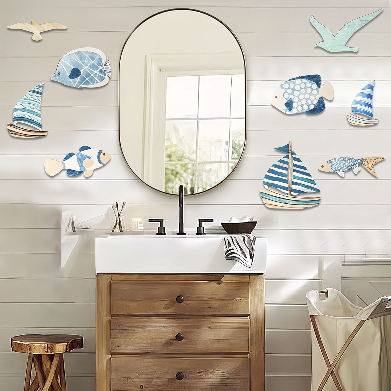 Set di 9 Decorazioni da Parete - Home Decor Nautical recensione e prezzo