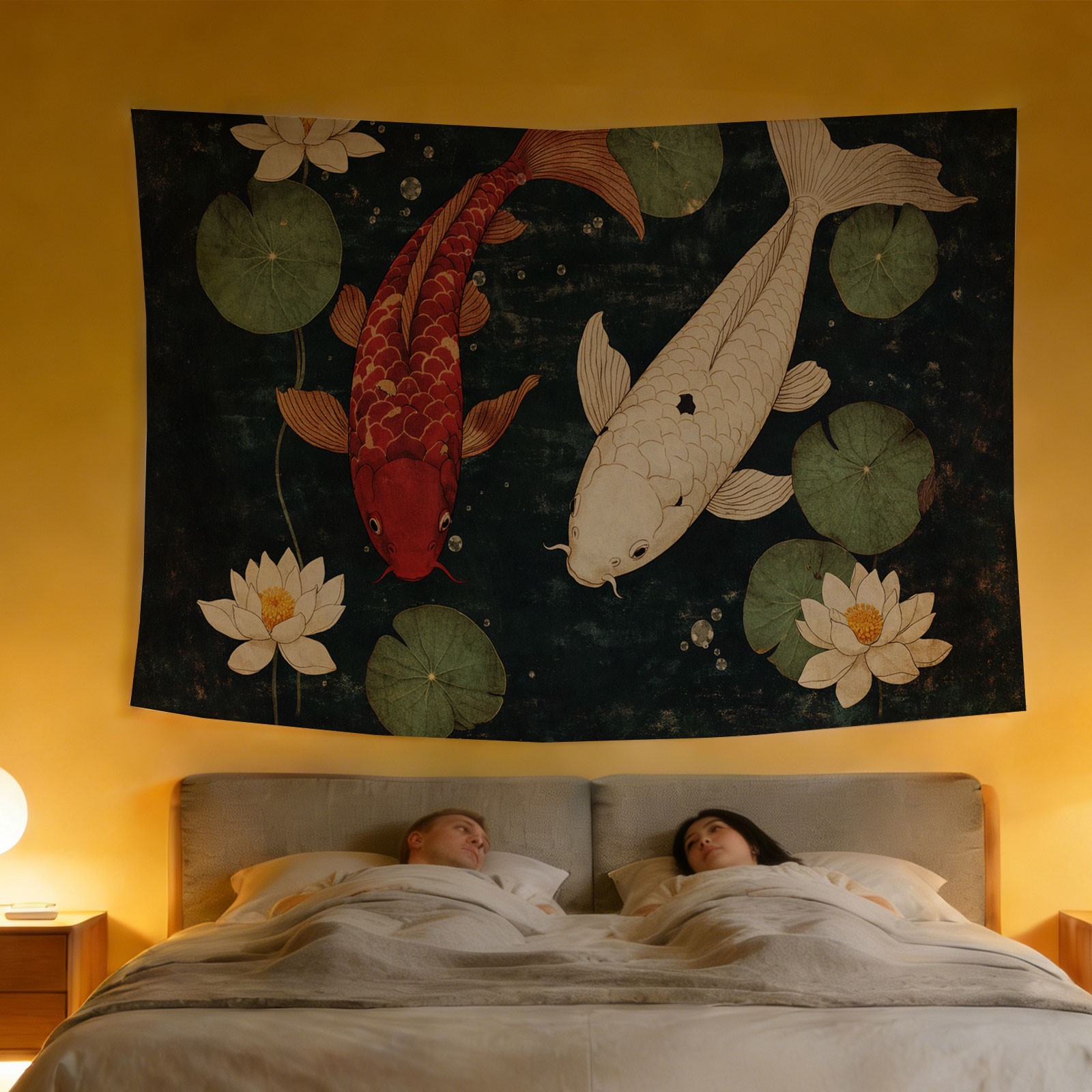 Tapestry di Lusso con Pesci Ko - Home Decor Japandi Style recensione e prezzo