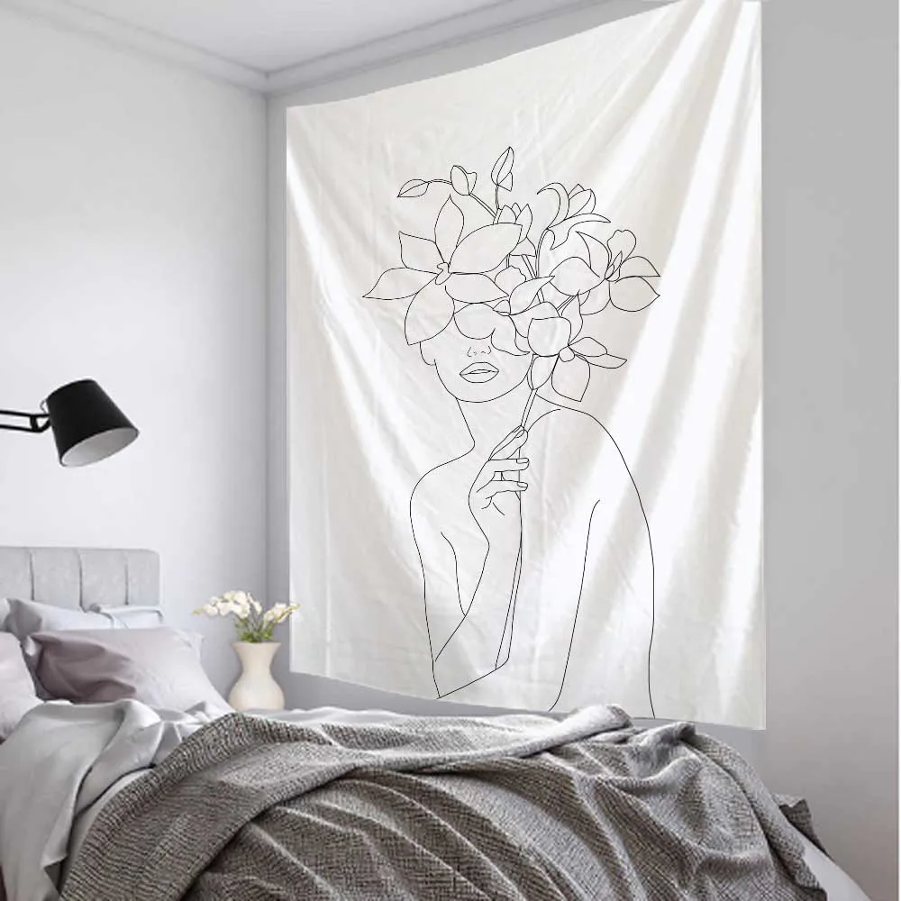 Linea semplice Ragazza Arazzo  - Home Decor Yoga recensione e prezzo